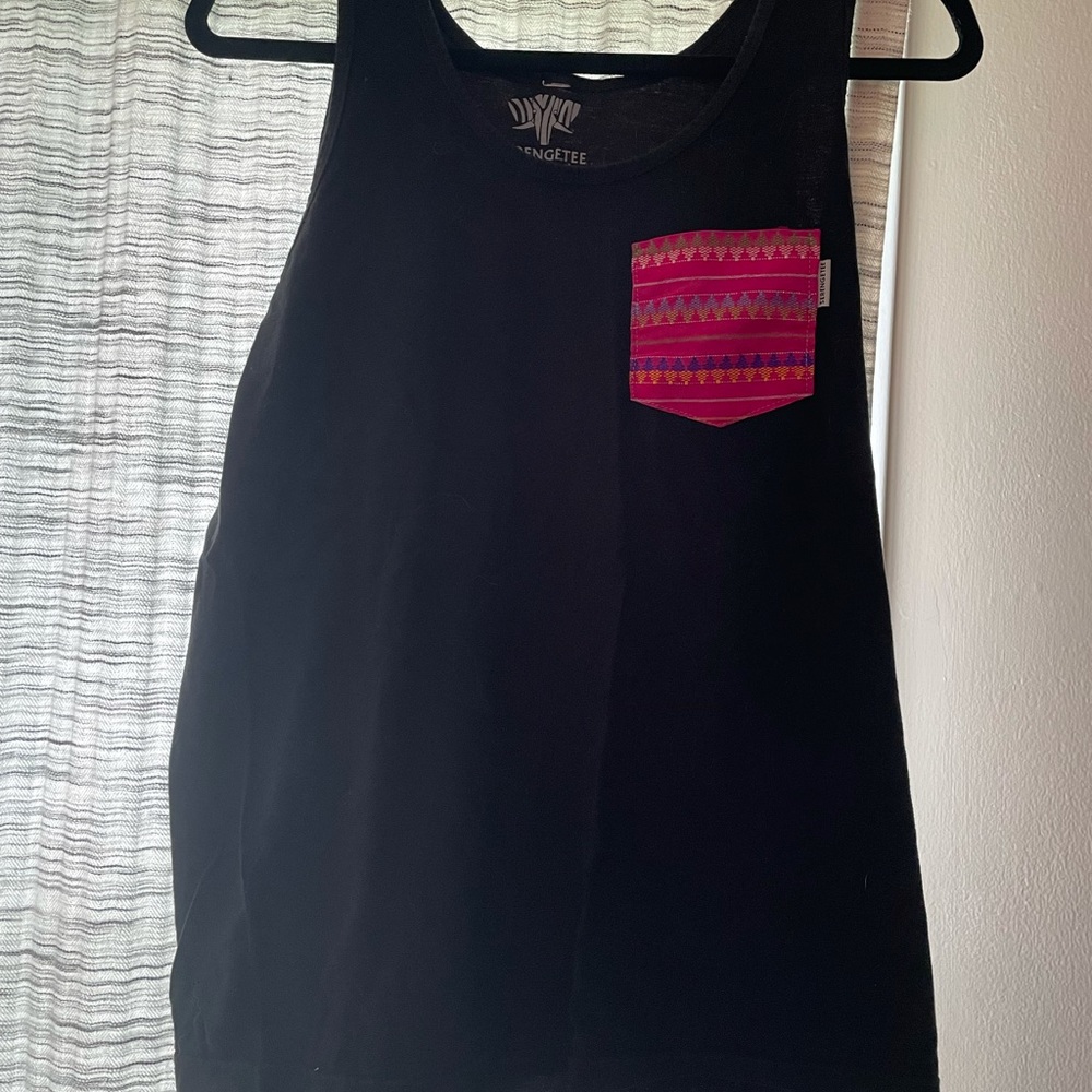 Black Serengetee Tank in Medium